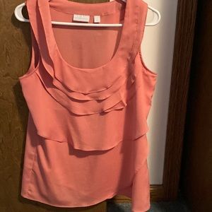 Dressy peach tank top